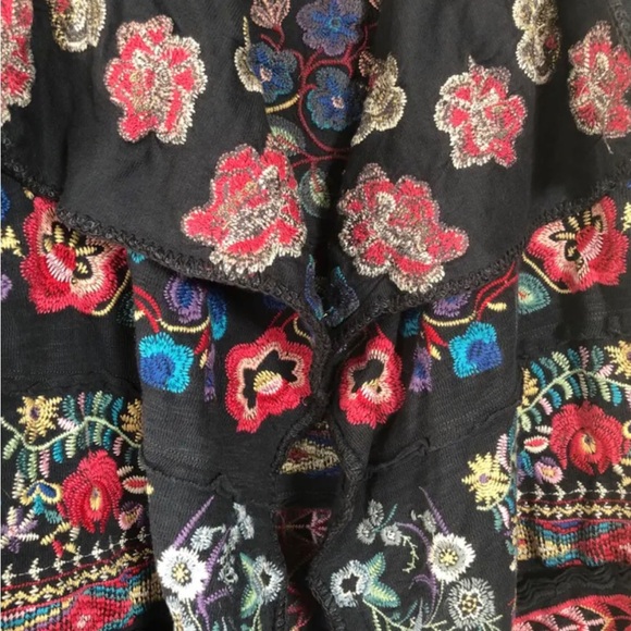 Johnny Was Biya floral Embroidered Cardigan Boho duster Klori wrap Size S - Picture 4 of 8